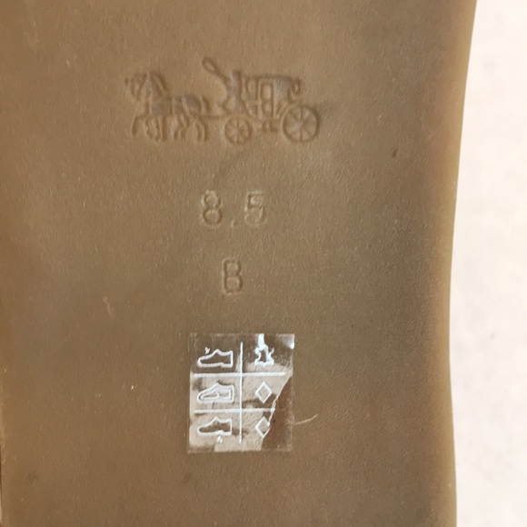 Coach Rust Leather Thong Sandals with Black Chrome Accents Size 8.5 - Picture 9 of 9